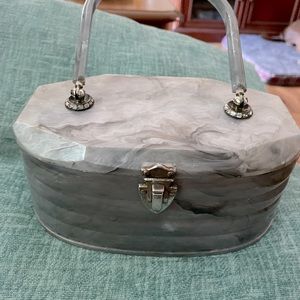 Vintage Lucite BEEHIVE Box Purse 1950’s